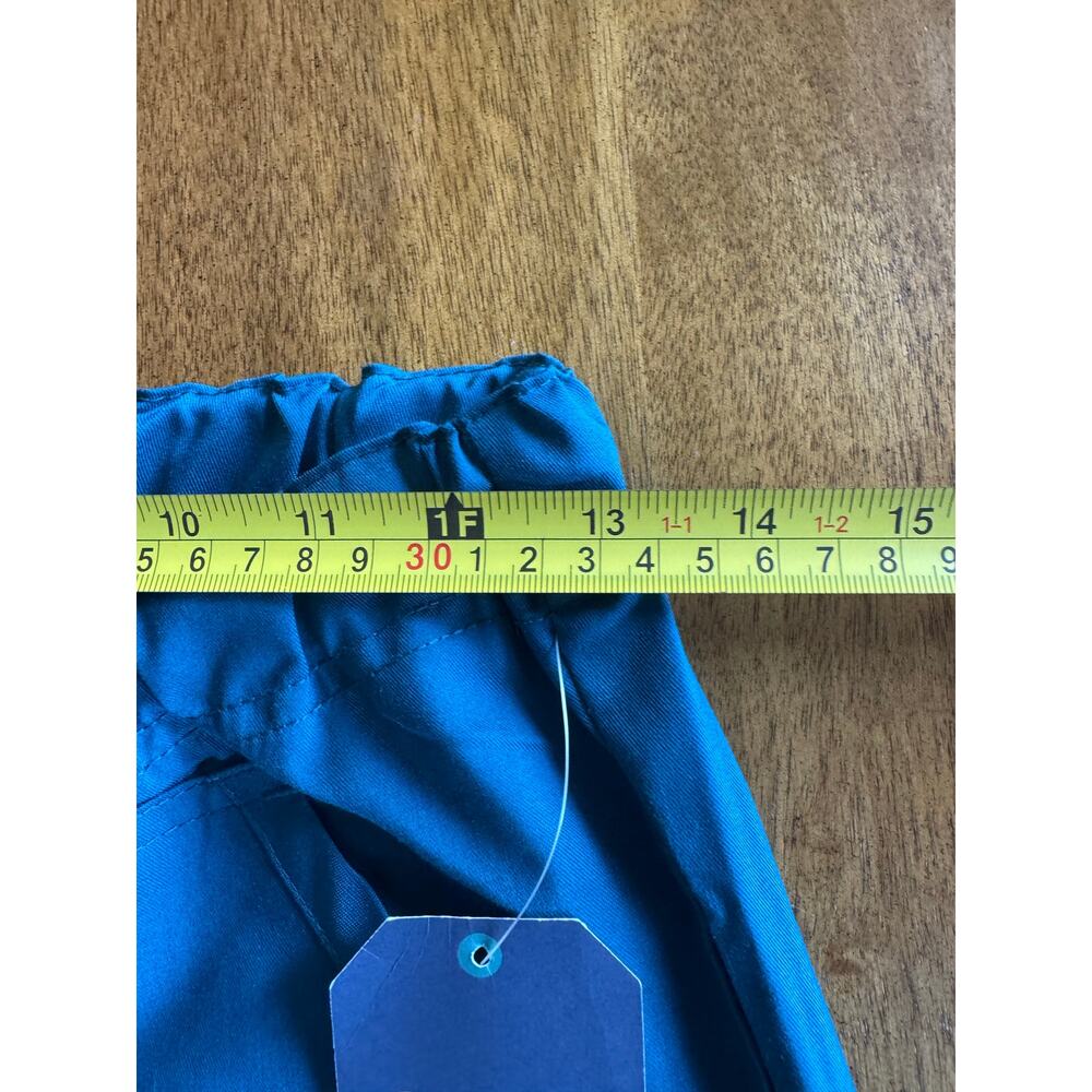 NWT Cherokee Workwear Revolution WW020 Scrub Pants XS Teal Unisex Cargo - Picture 5 of 10